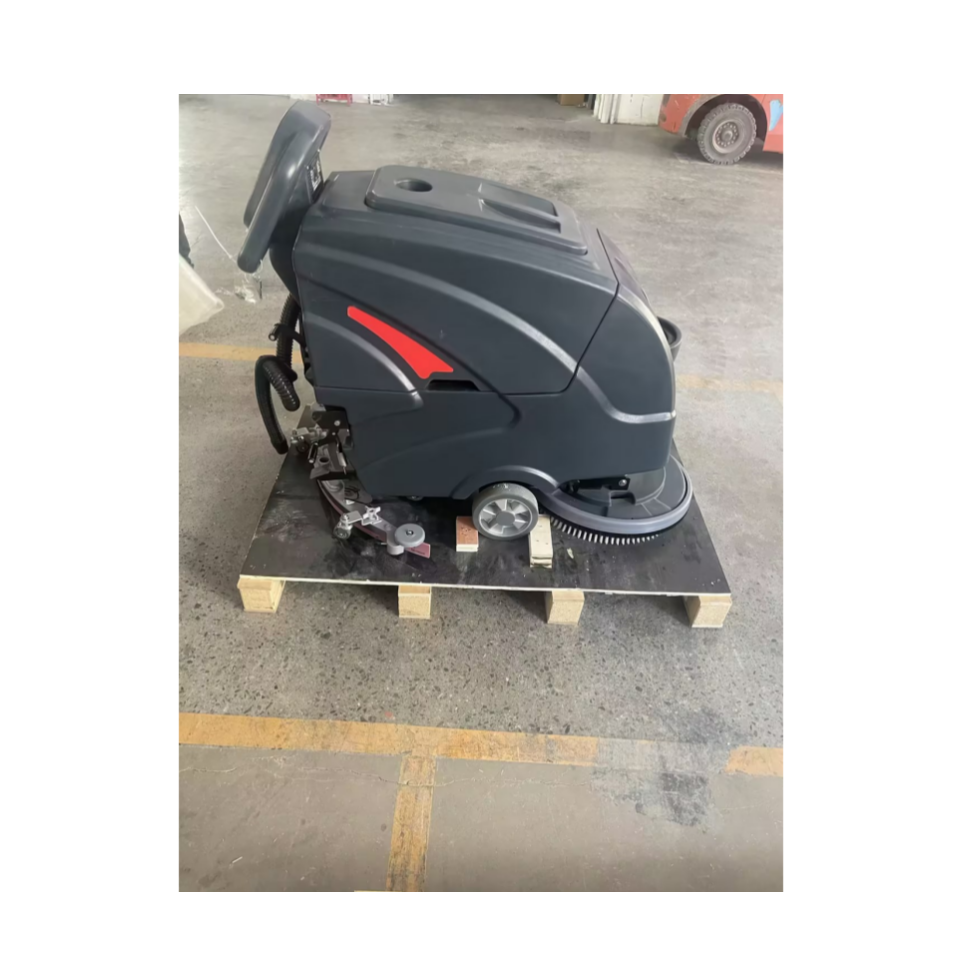 Chinese factory easy to operate mini hand push commercial cleaning machine walk behind floor scrubber machine floor sweeper