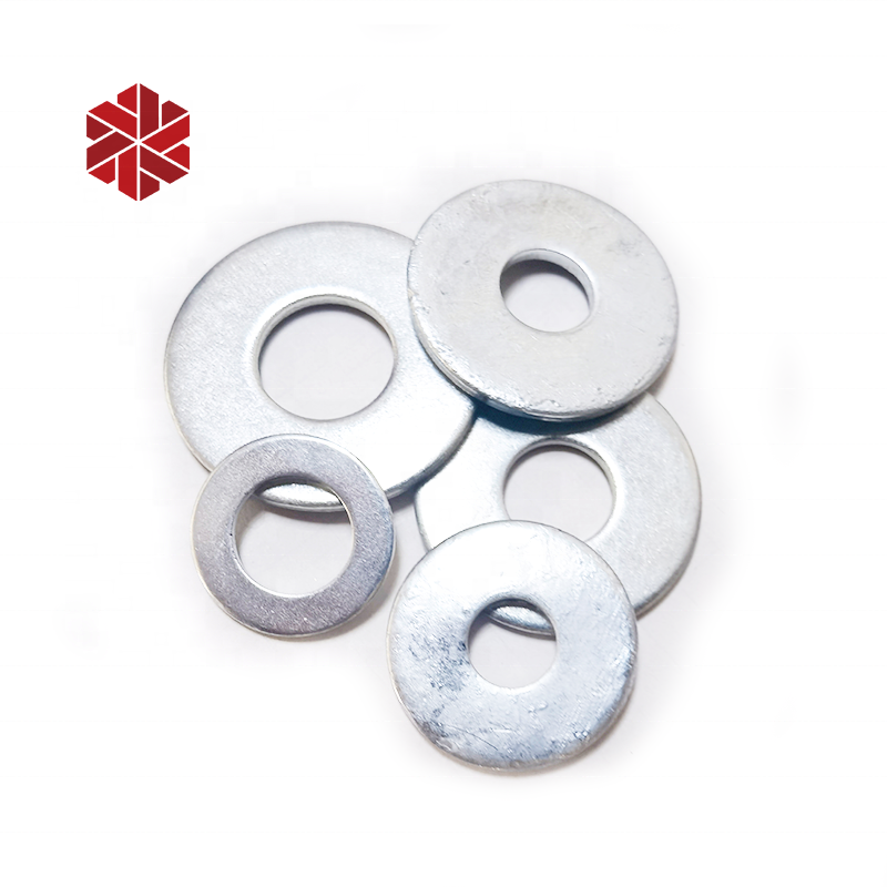 OEM DIN125A Gi Flat Washer 304 Stainless Steel Nylon Plastic Fiber Copper Plain Washers Galvanized Flat Washer