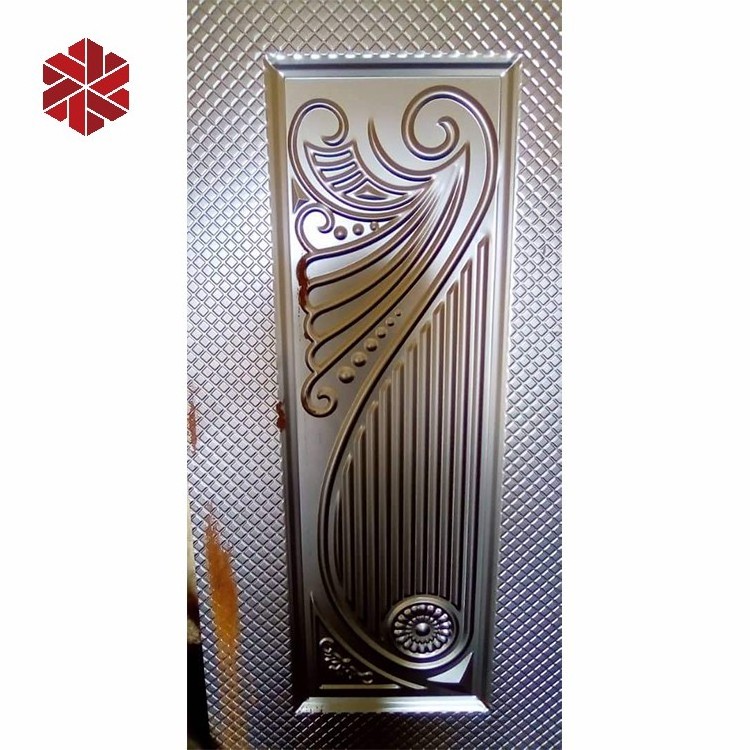 designed stamp steel metal door skin panels metal door plate for fence gate