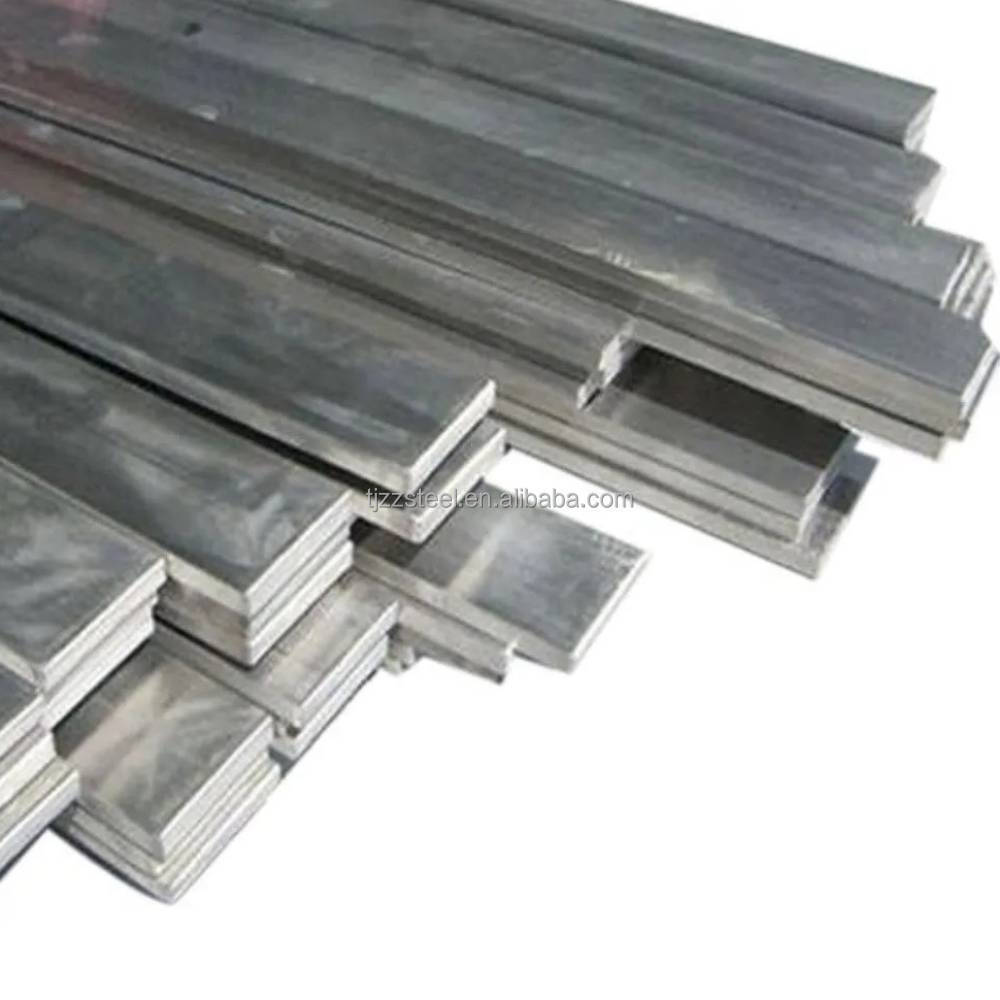 Factory price Q235B Hot rolled high tensile hdgs galvanized iron flat steel bar with round edge