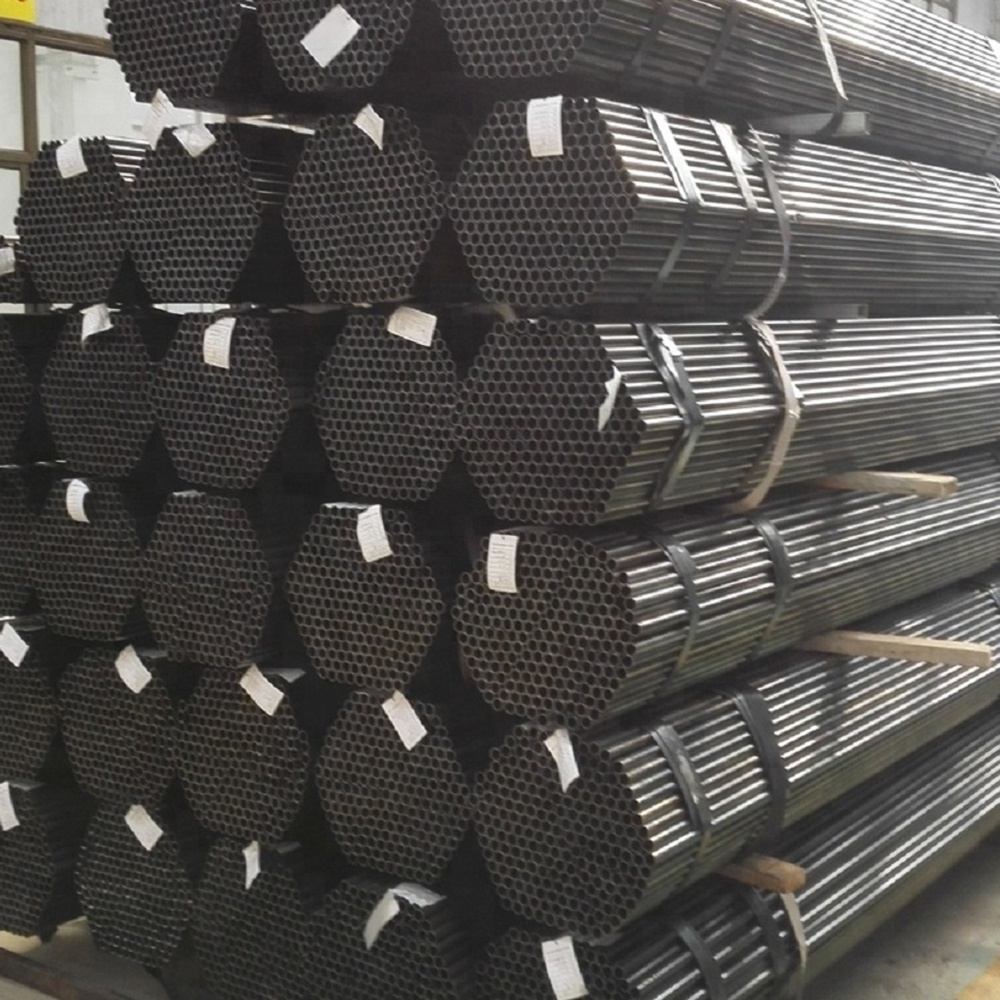 Factory price welding carbon steel ms round 2 inch black iron pipe for furniture