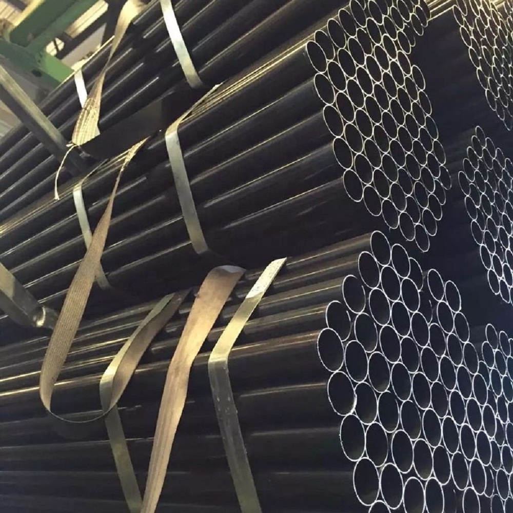 Factory price welding carbon steel ms round 2 inch black iron pipe for furniture