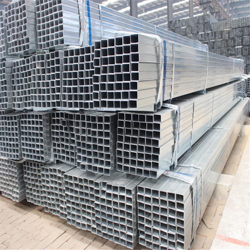 100 x 50mm x 3.2 pre galvanized carbon hollow section steel rectangular pipe for sale