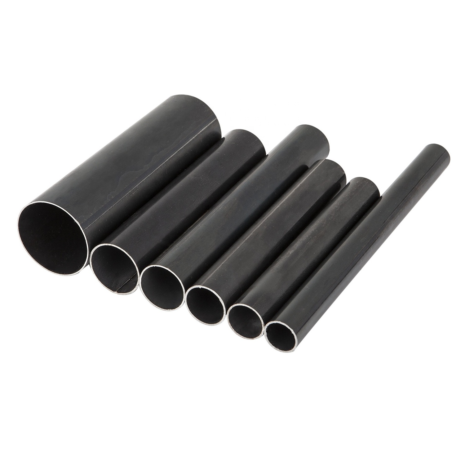 Factory price welding carbon steel ms round 2 inch black iron pipe for furniture