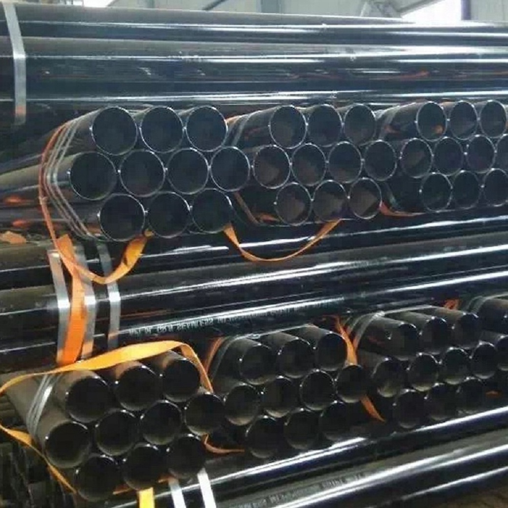 Factory price welding carbon steel ms round 2 inch black iron pipe for furniture