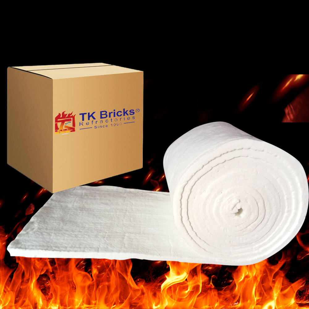 Good price quality 1 roll Manufacturer HP 1260 Ceramic Fiber 3600x610x50mm 128kg/m3 Ceramic Wool Insulation Blanket