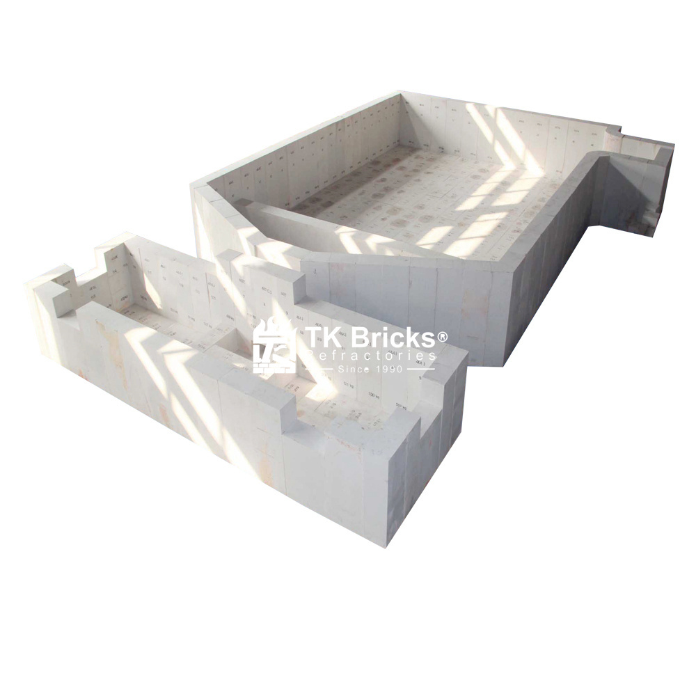 High Temperature Refractory Brick Furnace Brick Custom Round Fire Bricks Top Quality Corundum Firebrick