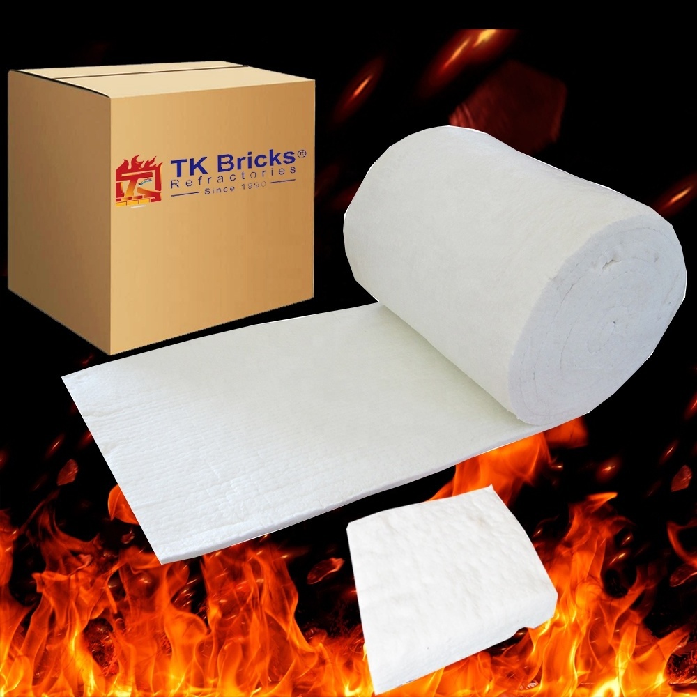 Good price quality 1 roll Manufacturer HP 1260 Ceramic Fiber 3600x610x50mm 128kg/m3 Ceramic Wool Insulation Blanket