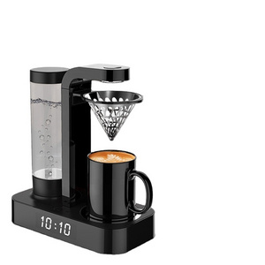 Portable Commercial Stainless Steel Electric Automatic Drip Espresso Coffee Machine Manual Battery Powered Express Coffee Maker