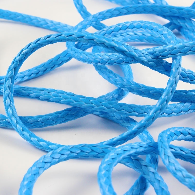 Colorful Twine Coating Braided Sailboat Rope Marine Grag 6mm Uhmwpe Rope