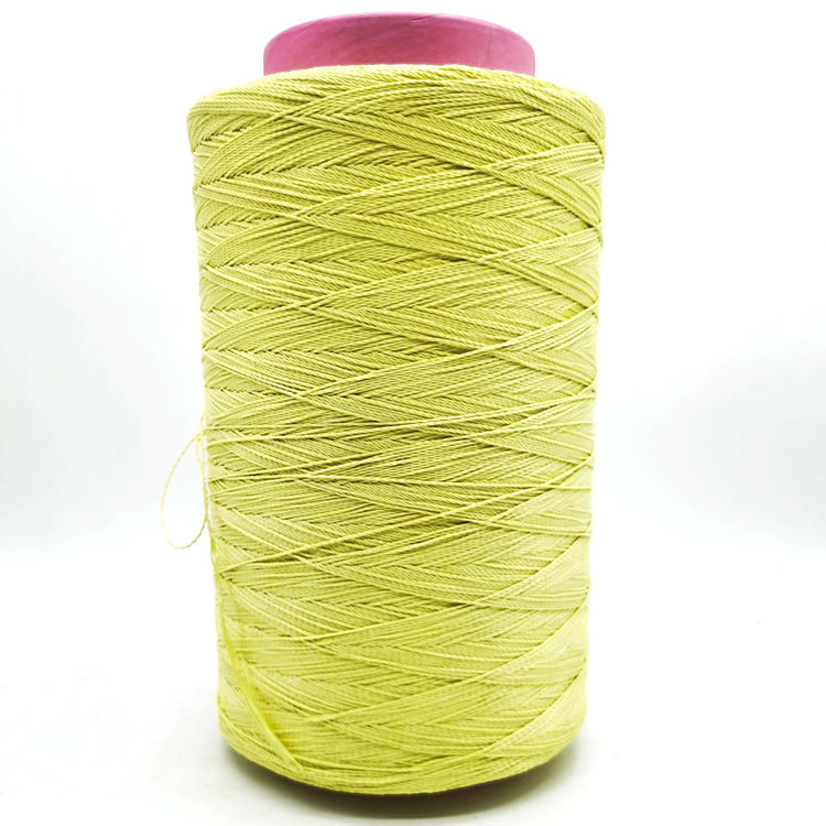 Yellow Color Industry Uniform Fire Retardant High Temperature Resistant Para Aramid Yarn Sewing Thread