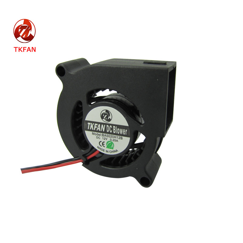 BA5020M12B 50*50*20mm  5000RPM  2.64W 8.56mmH2O 3.4CFM double ball bearing heat dissipation fan DC Brushless Blower