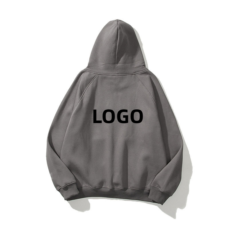 Unisex Custom Printed Logo 380 Gsm French Terry Cotton Casual Hoodie Drop Shoulder Blank Men Hoodies