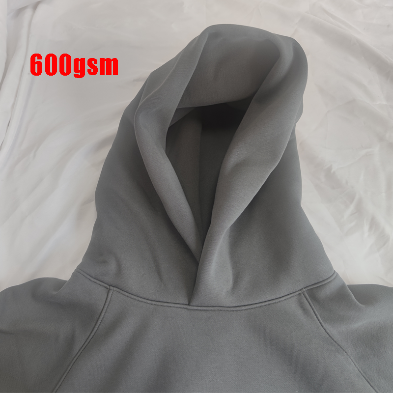 Heavyweight Custom Logo 100% Cotton 3D Puff Printing Hoodie 600gsm heavy weight thick fabric French Terry Cotton Fleece Hoodies