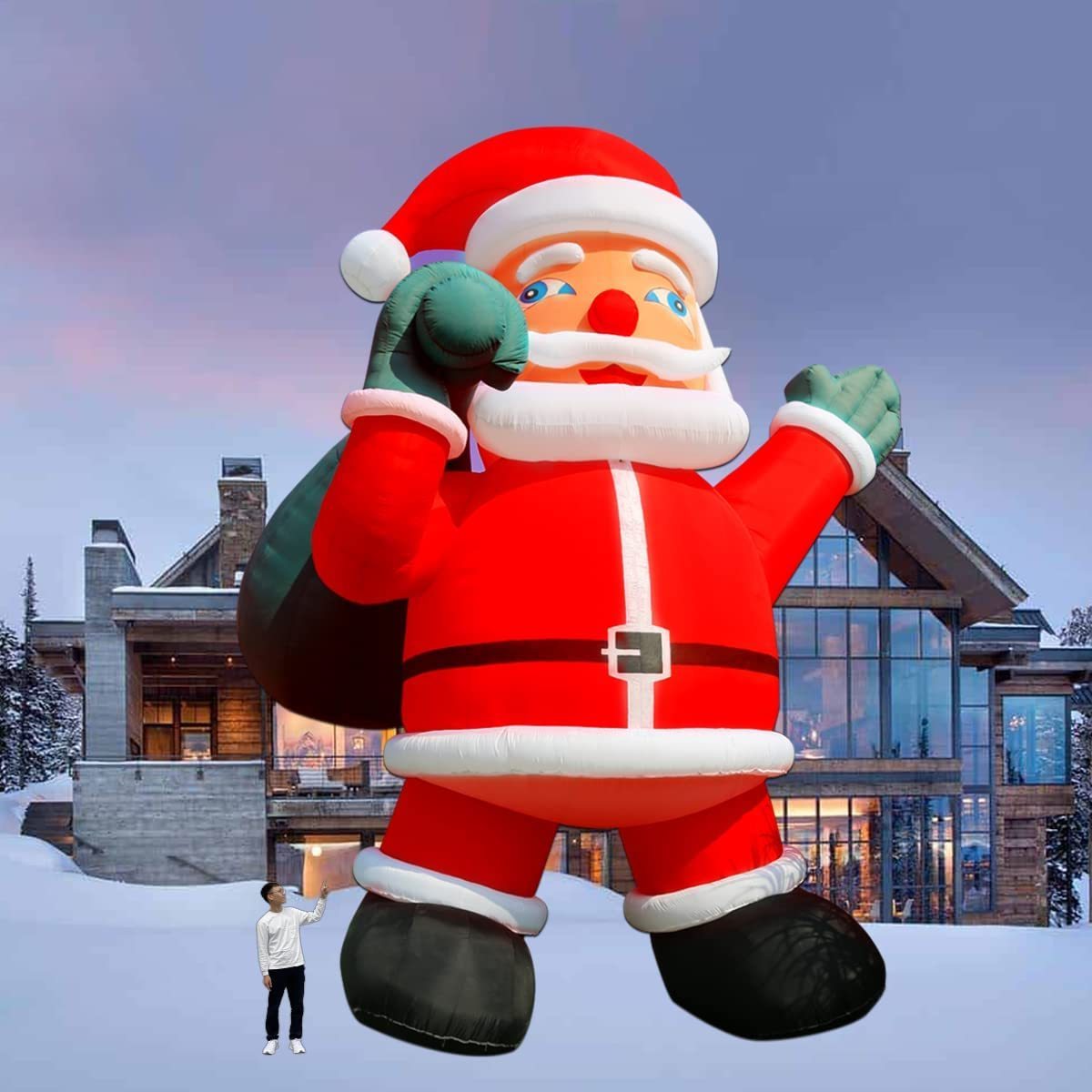 Giant 33ft Customized Christmas Decorations Outdoor Giant Inflatable Santa Claus Yard Decoration Santa Balloon