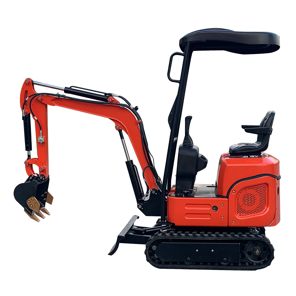 Mini Earth Digger Machine Mini Crawler Digger 1 Ton Mini Excavator For Grave Digging