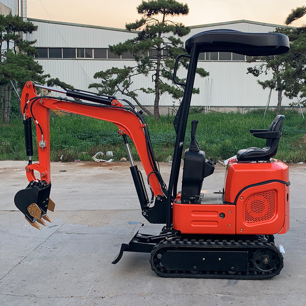 Mini Earth Digger Machine Mini Crawler Digger 1 Ton Mini Excavator For Grave Digging