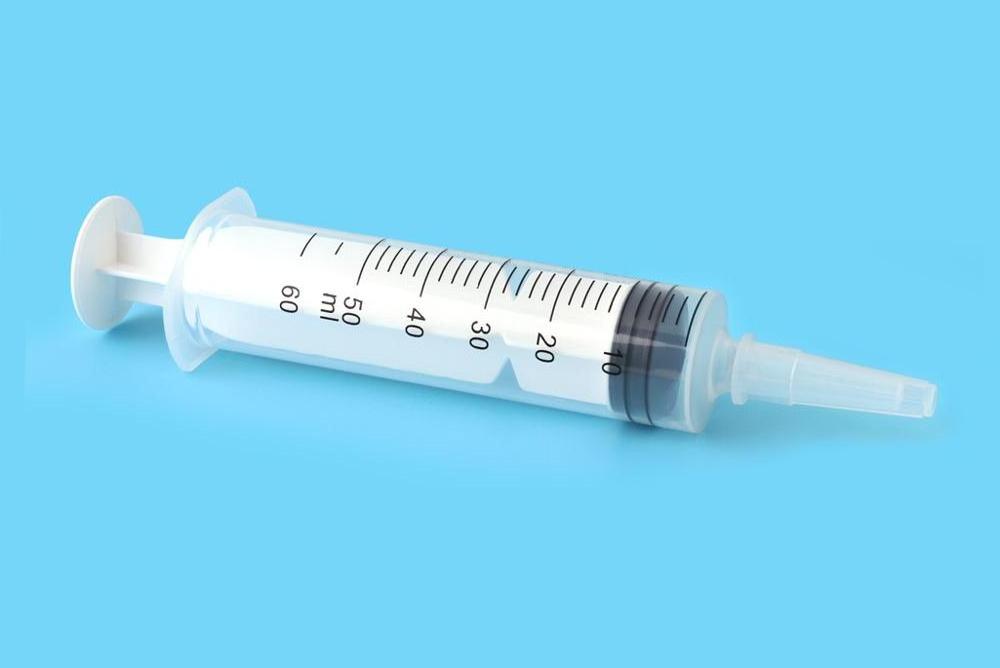 CE ISO13485 100ml syringe with catheter tip