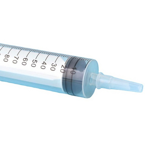 CE ISO13485 100ml syringe with catheter tip