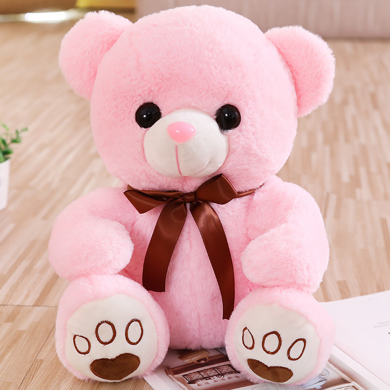 Teddy bear plush toy doll children love teddy bear Valentine's Day music light-emitting hug heart bear kids anime baby toys