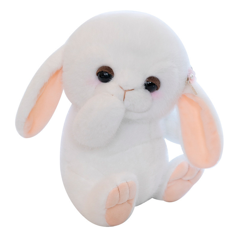 Cute Mian Rabbit Doll Small White Rabbit Plush Toys Rabbit Year Stuffed Animal Plush Mascot Companion Gift Boutique Doll