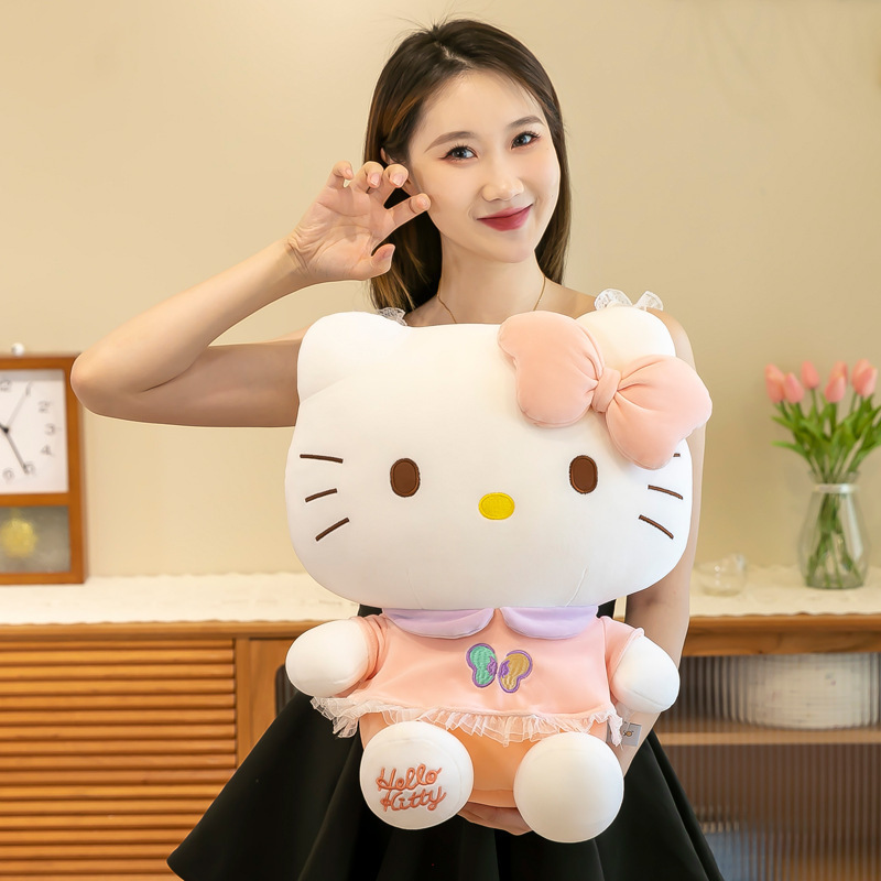 Manufacturer Kt Cat Pillow Doll Hi Kitty Plush Toy Christmas White the Kitty Plush Toys Kt Cats Easter Kitty Stuffed Dolls Gift