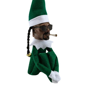 The original wholesale snoop stooping Christmas elf doll black felt doll resin walking dancing singing hilarious toy