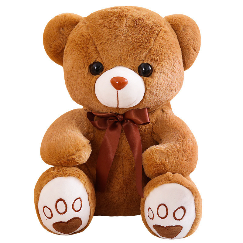 Teddy bear plush toy doll children love teddy bear Valentine's Day music light-emitting hug heart bear kids anime baby toys