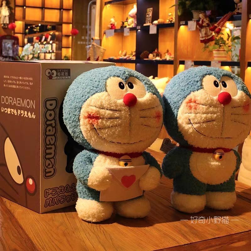 New Style Doraemon Plush Toy 35/45/55cm Robot Cat Japanese Cartoon Animation Blue Doraemon Stuffed Doll Birthday Gift for Kids