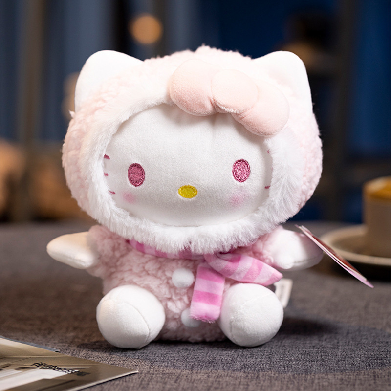 Wholesales Kawaii Sanrioed My Melody Kuromi Plush Toys Doll Cute Plush Toy Cartoon Stuffed Doll Backpack Kids Birthday Gift