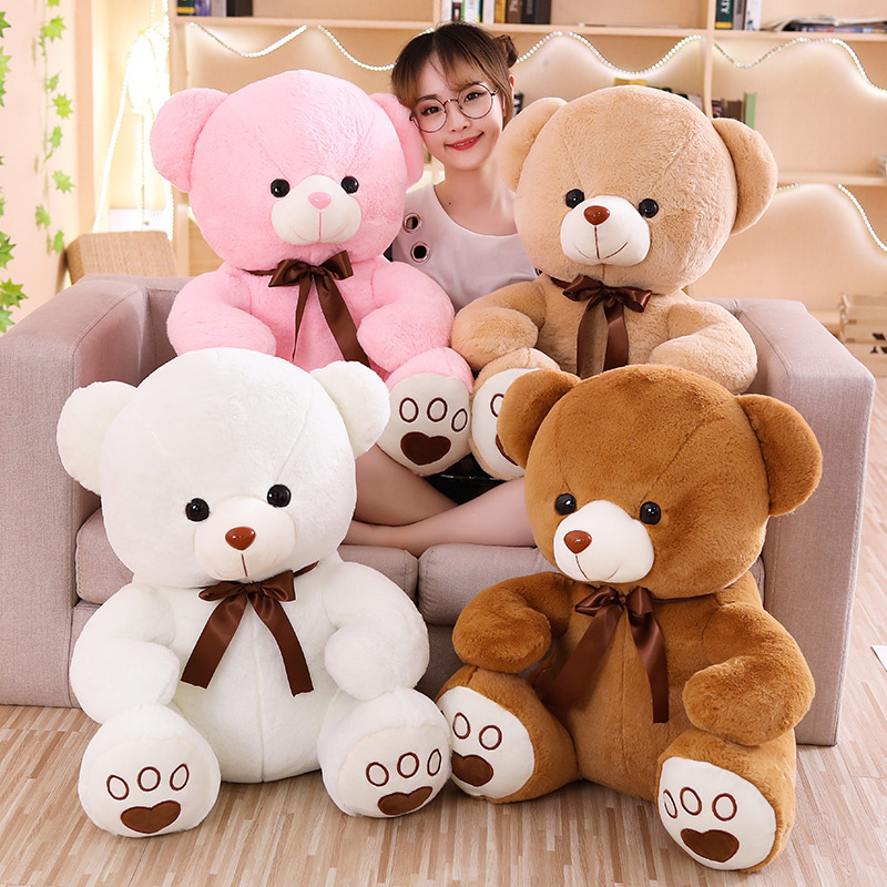 Teddy bear plush toy doll children love teddy bear Valentine's Day music light-emitting hug heart bear kids anime baby toys