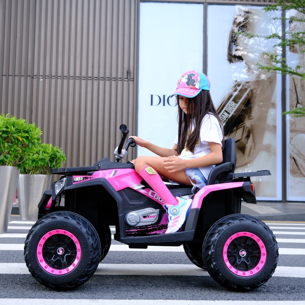 New style kids ride on electric car outdoor fun driving activity for kids child toddler with remote control car