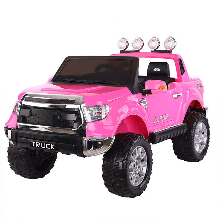 Factory Direct Wholesale Kids Electric Car Two Seater Pink Color Ride On Truck Off-road Kids Motorized Vehicles