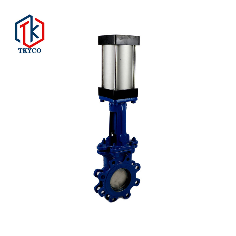 Taike Valve Ductile Iron Carbon Steel Stainless Steel Lug Type Pneumatic Knife Gate Valves