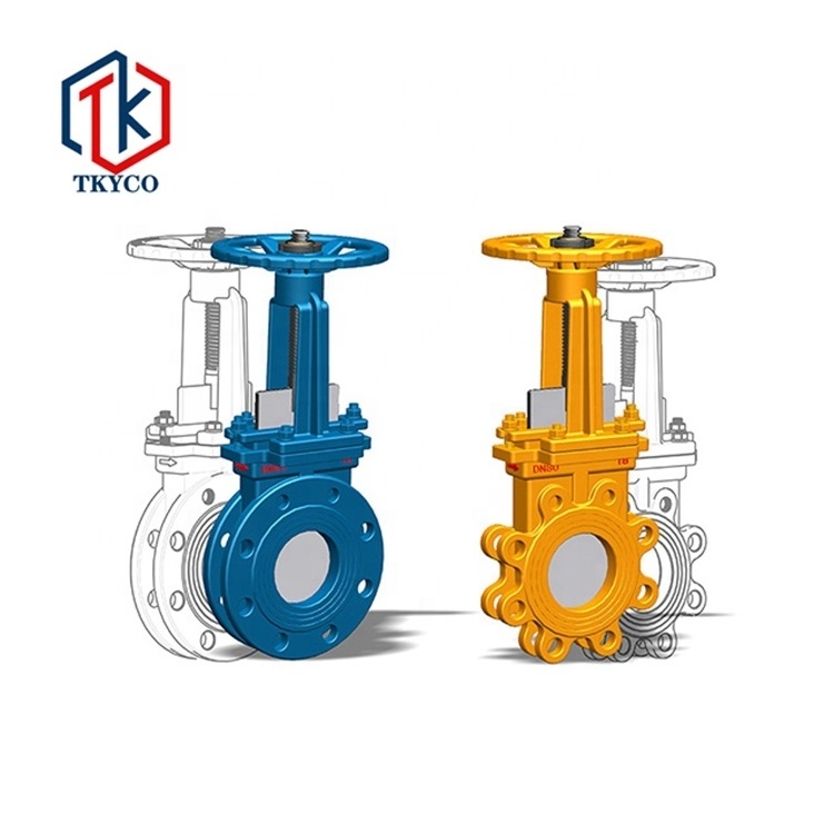 Taike China Factory Ductile GB Stainless steel manual knife gate valve