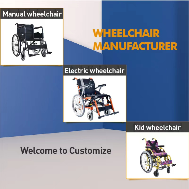 Electric Wheelchair Rear Drive Dual Electromagnetic Brakes 10 Inch Pneumatic Tires Rear Wheel