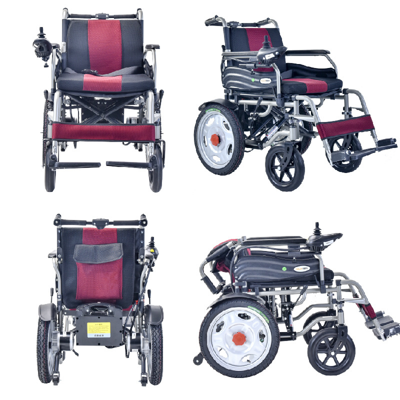 Wheelchair Manufacturer Four Wheels Folding Electric Power Wheel Chair