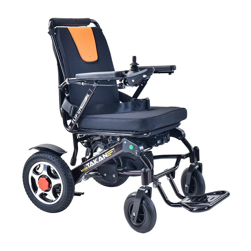 CE Heavy Duty Remote Control Folding Lightweight Power Electric Wheelchair with Black 8 