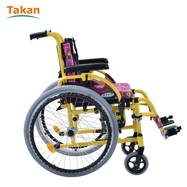 Folding portable wheelchair for disable child