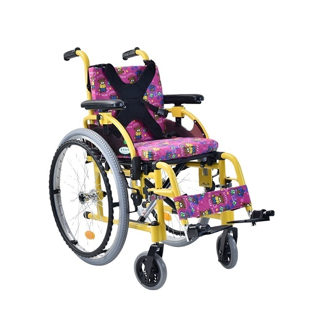 Folding portable wheelchair for disable child