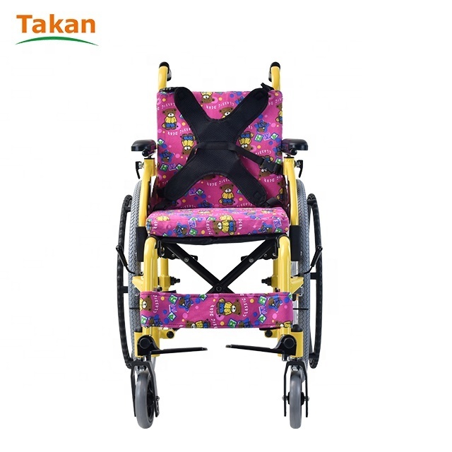 Folding portable wheelchair for disable child