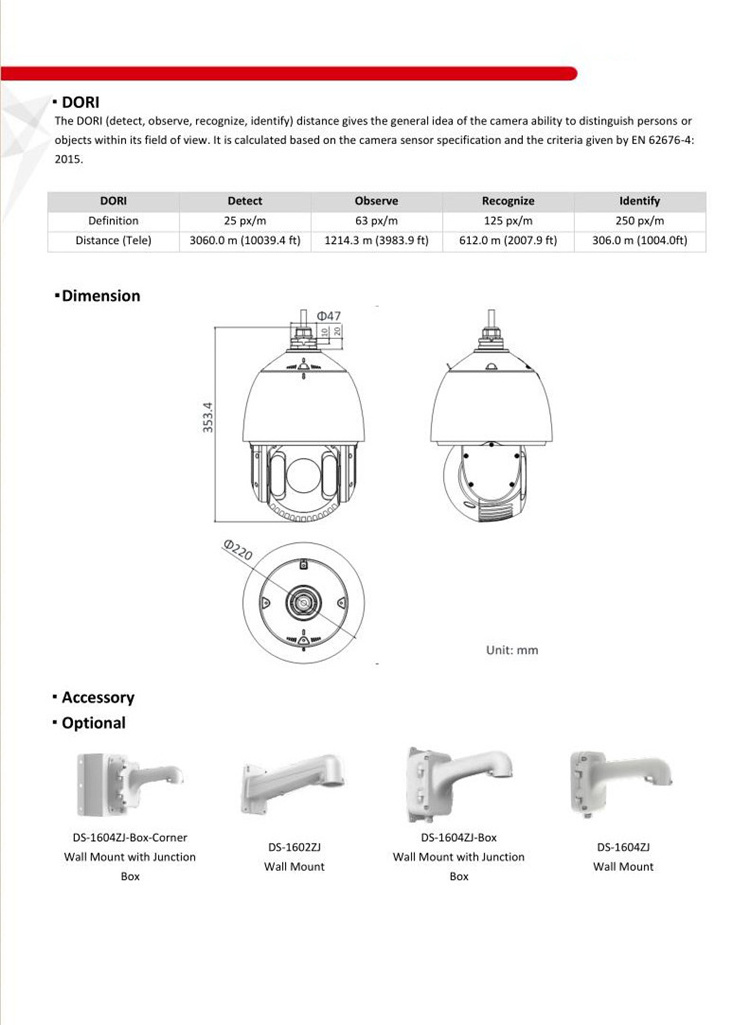 Good Quality Low Price Ds-2de7432iw-ae Smart Tracking Ptz Camera 32x Optical Zoom Ip Ptz Camera