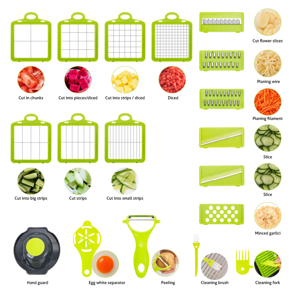 Manual Hand Multifunctional Vegetables Cutter Kitchen Gadgets Vegetable Slicer Vegetable Chopper