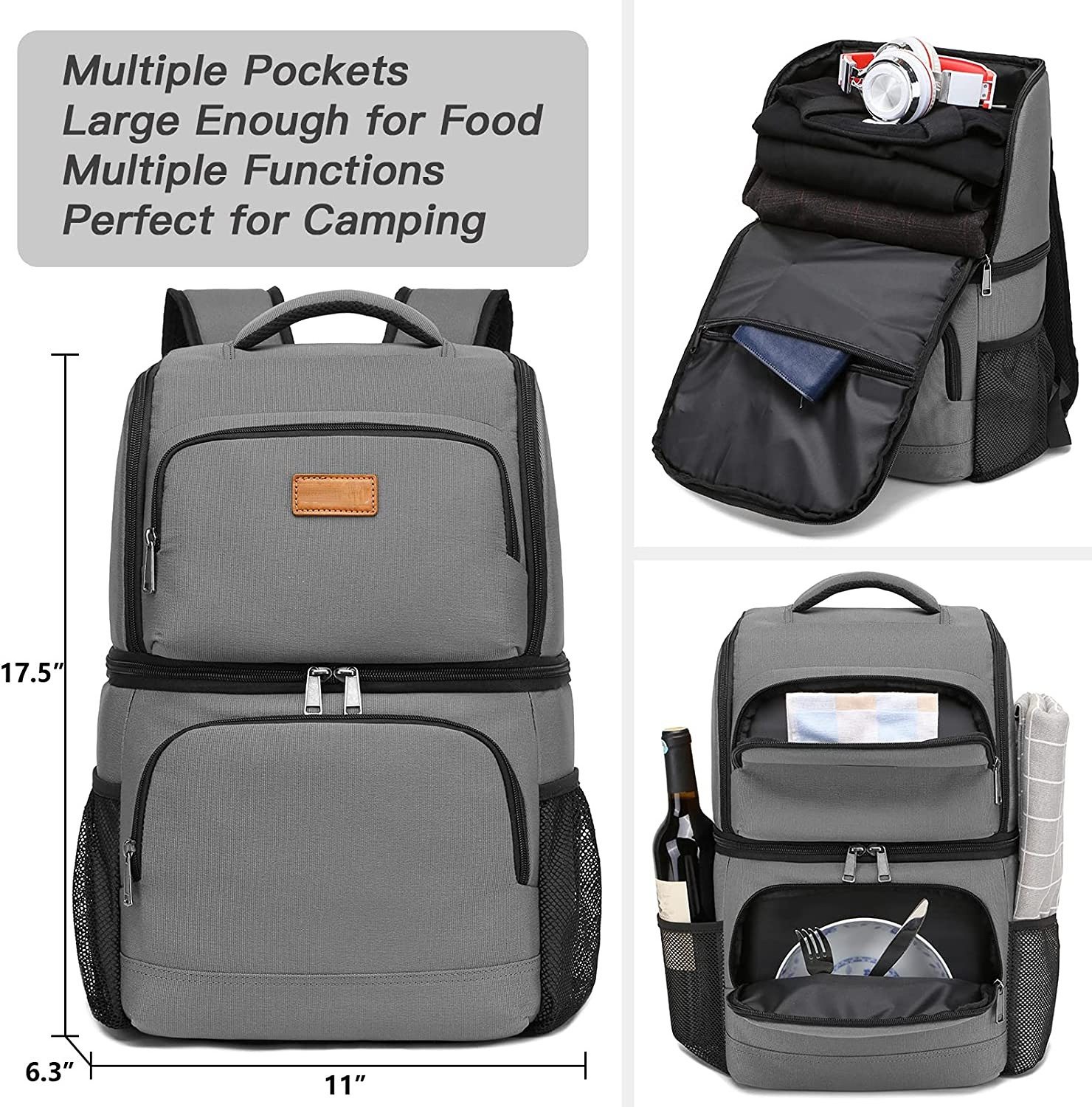 Lightweight Custom Waterproof Small Medical Insulated Cooler Bag Backpack for Picnic