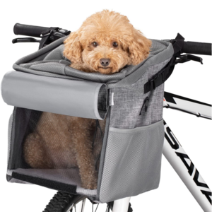 Custom Grey Electric Scooter Bike With Carrier Bike Pet Bag Carrier Dogs Medium Bicycle Carriers