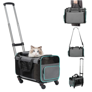 Breathable Collapsible Luxury Pet Travel Bag Trolley Dog Carrier