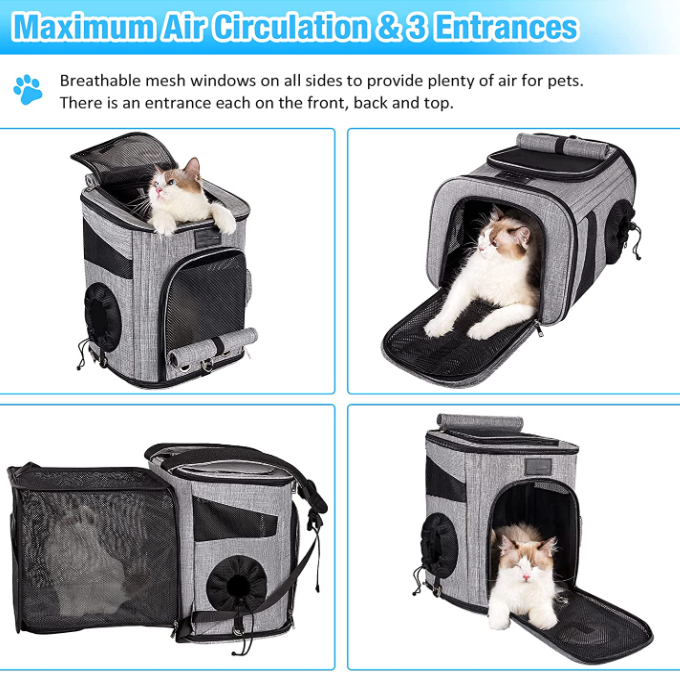 Fashion Cat bag Travel Cat Backpack Foldable Storage Outside Portable Transparent Space Capsule Pet Carrier For Dogs