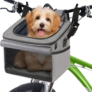 Hot Sales Small Quick Release Grey  Front Carrier Dog Pack Pet Dog Carrier Backpack Bike