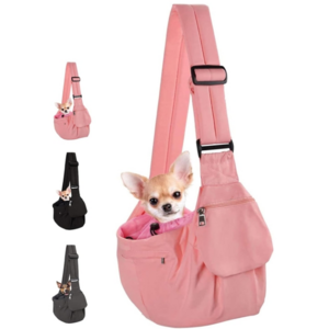 2024 New Design Wholesale Breathable Pink Soft Pet Cat Dog Sling Carry Carrier Bag