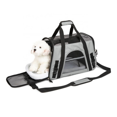 Airline Approved Duffel Pet Travel Portable Bag Carrier for Little Dogs Cats and Puppies